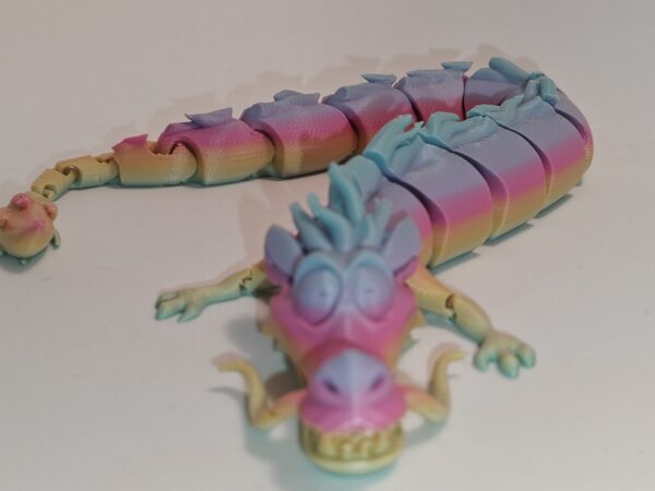 Articulated Galaxy Dragon Flexi Fidget Toy