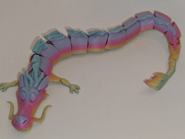 Articulated Galaxy Dragon Flexi Fidget Toy