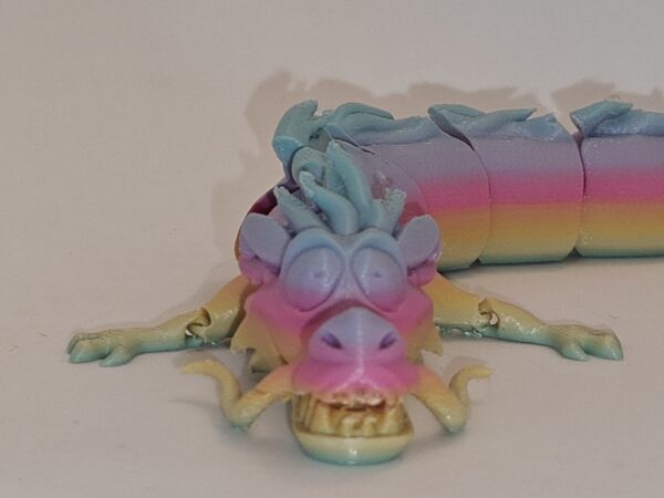 Articulated Galaxy Dragon Flexi Fidget Toy