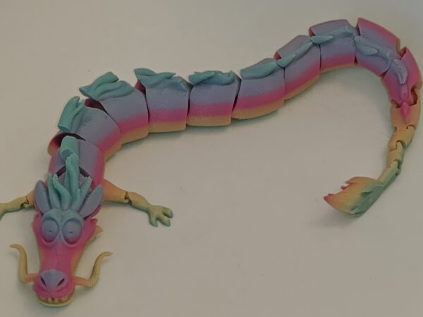 Articulated Galaxy Dragon Flexi Fidget Toy