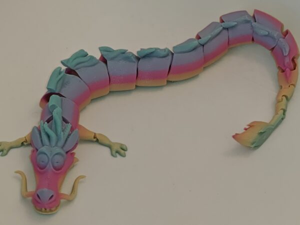 Articulated Galaxy Dragon Flexi Fidget Toy