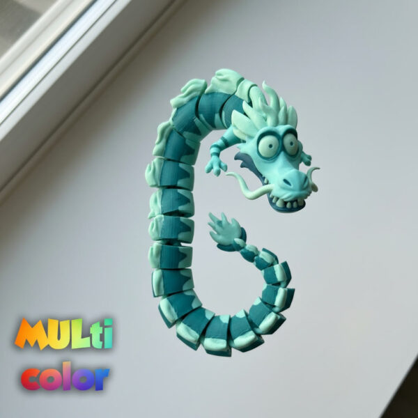Articulated Galaxy Dragon Flexi Fidget Toy
