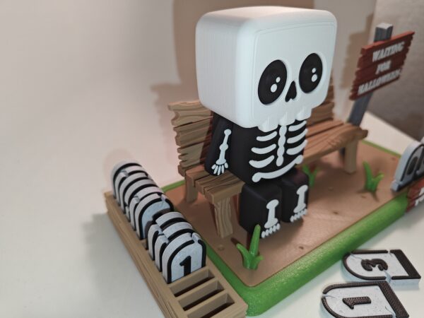oplus_9437186 Cute Halloween Countdown Skeleton, Reusable Days To Go Display