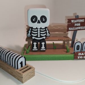 oplus_26214402 Cute Halloween Countdown Skeleton, Reusable Days To Go Display
