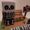 LIL SKELETON _2 Cute Halloween Countdown Skeleton, Reusable Days To Go Display