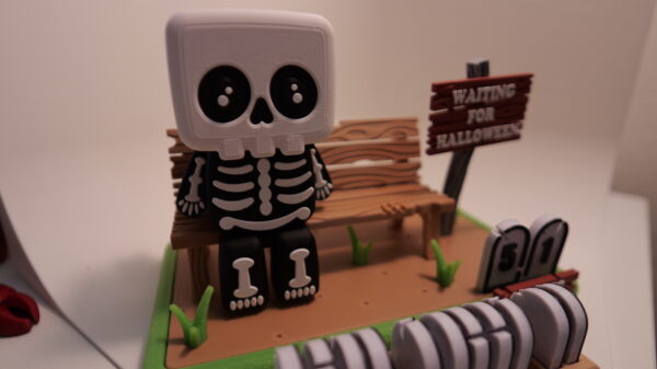 LIL SKELETON _2 Cute Halloween Countdown Skeleton, Reusable Days To Go Display